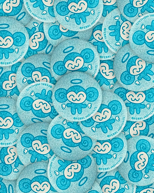Angel + Devil Monkey Buttons