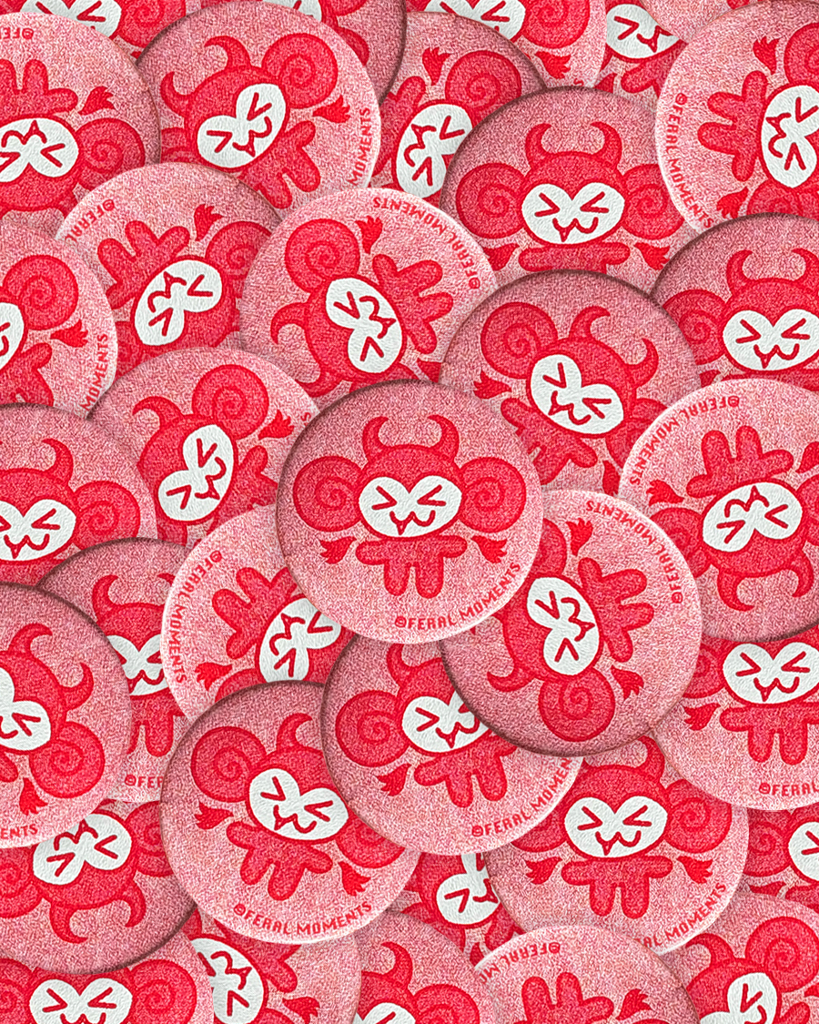 Angel + Devil Monkey Buttons