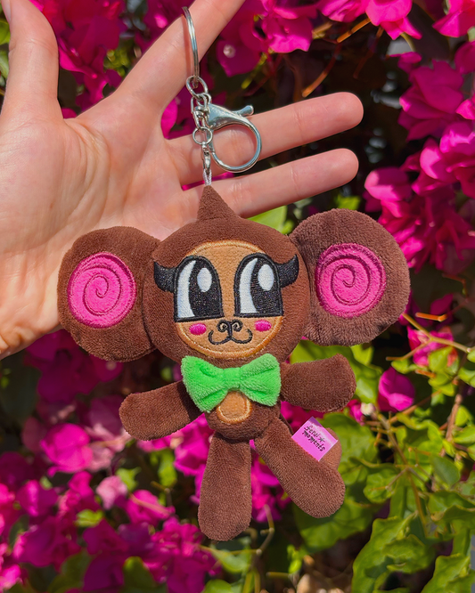 Monkey Plush Keychain
