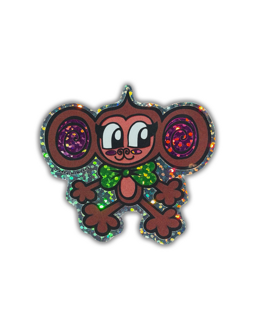 Sparkly Monkey Sticker
