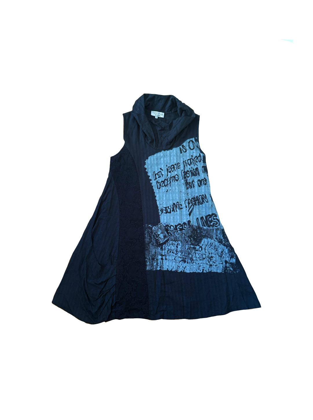 Black & White Collage Dress