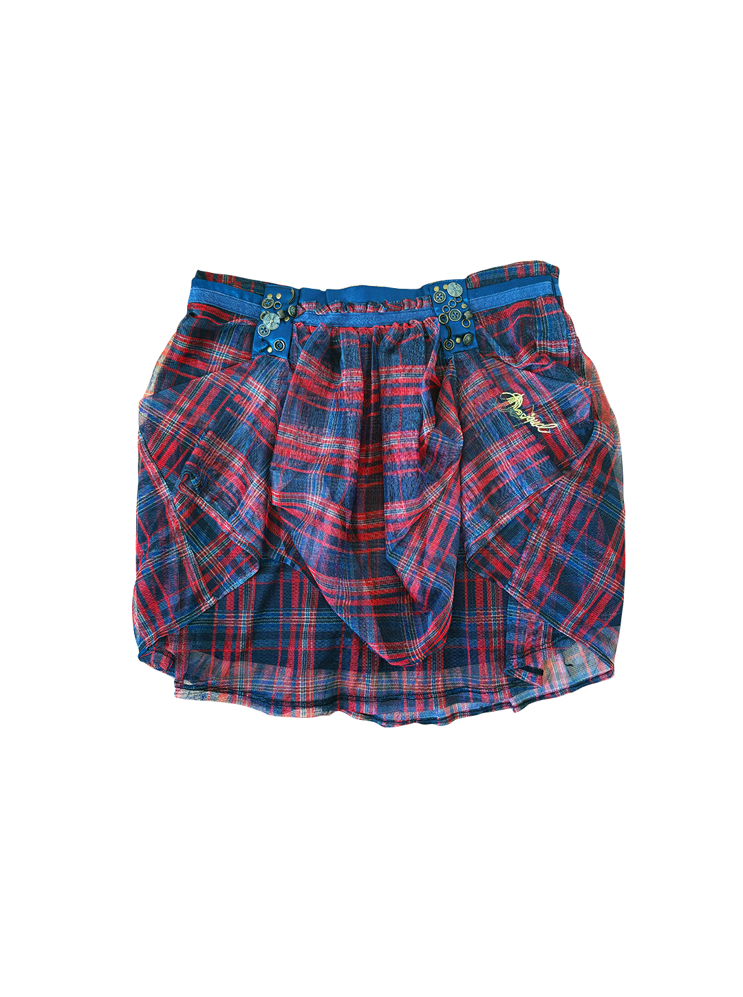 Desigual Plaid Skirt