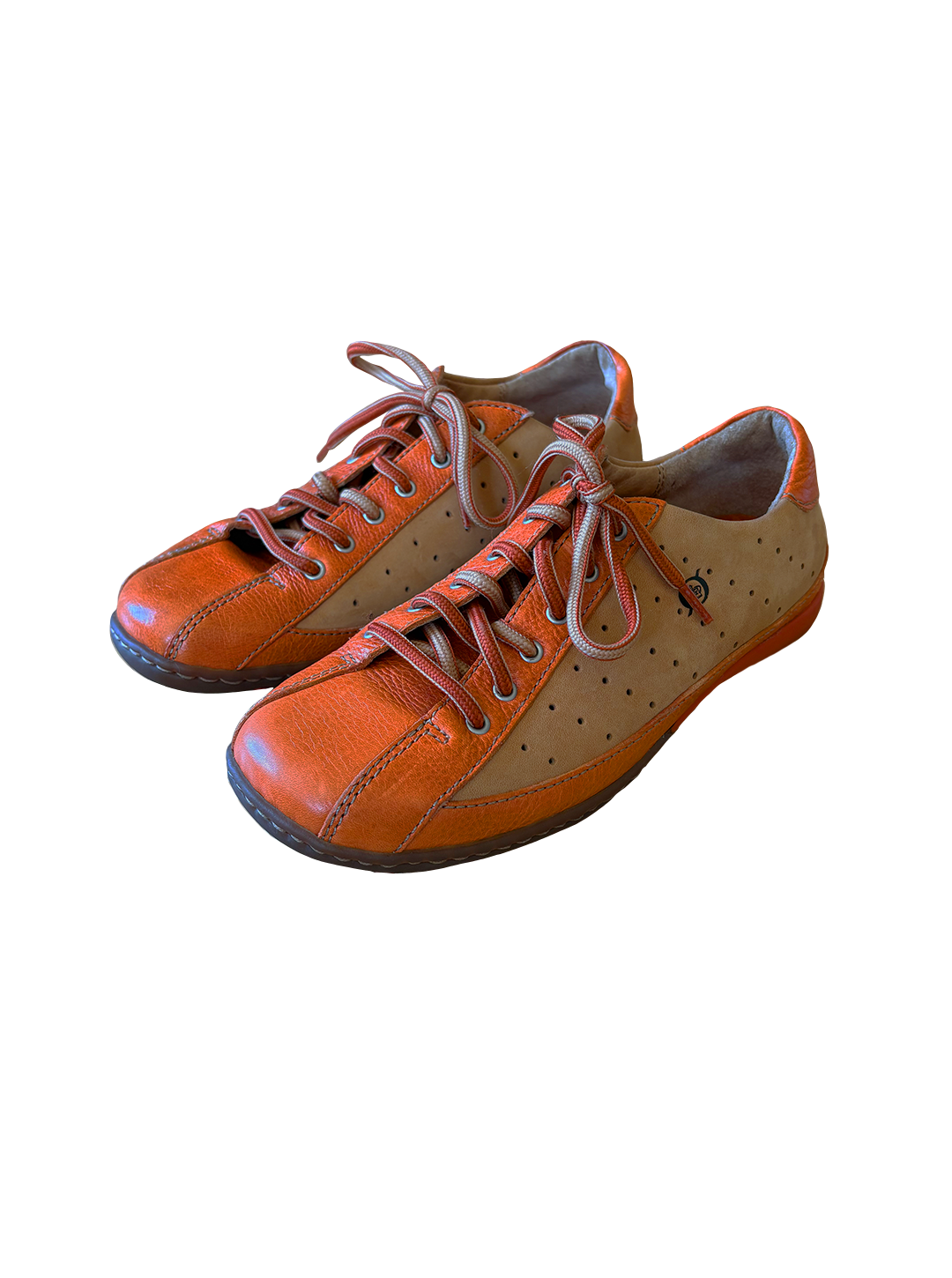 Orange Oxford Sneakers