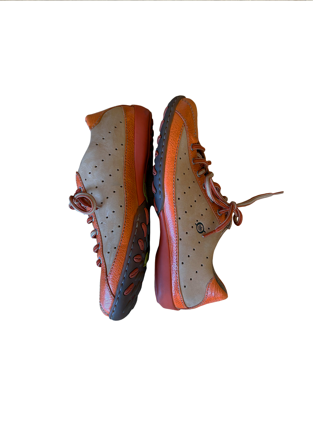 Orange Oxford Sneakers